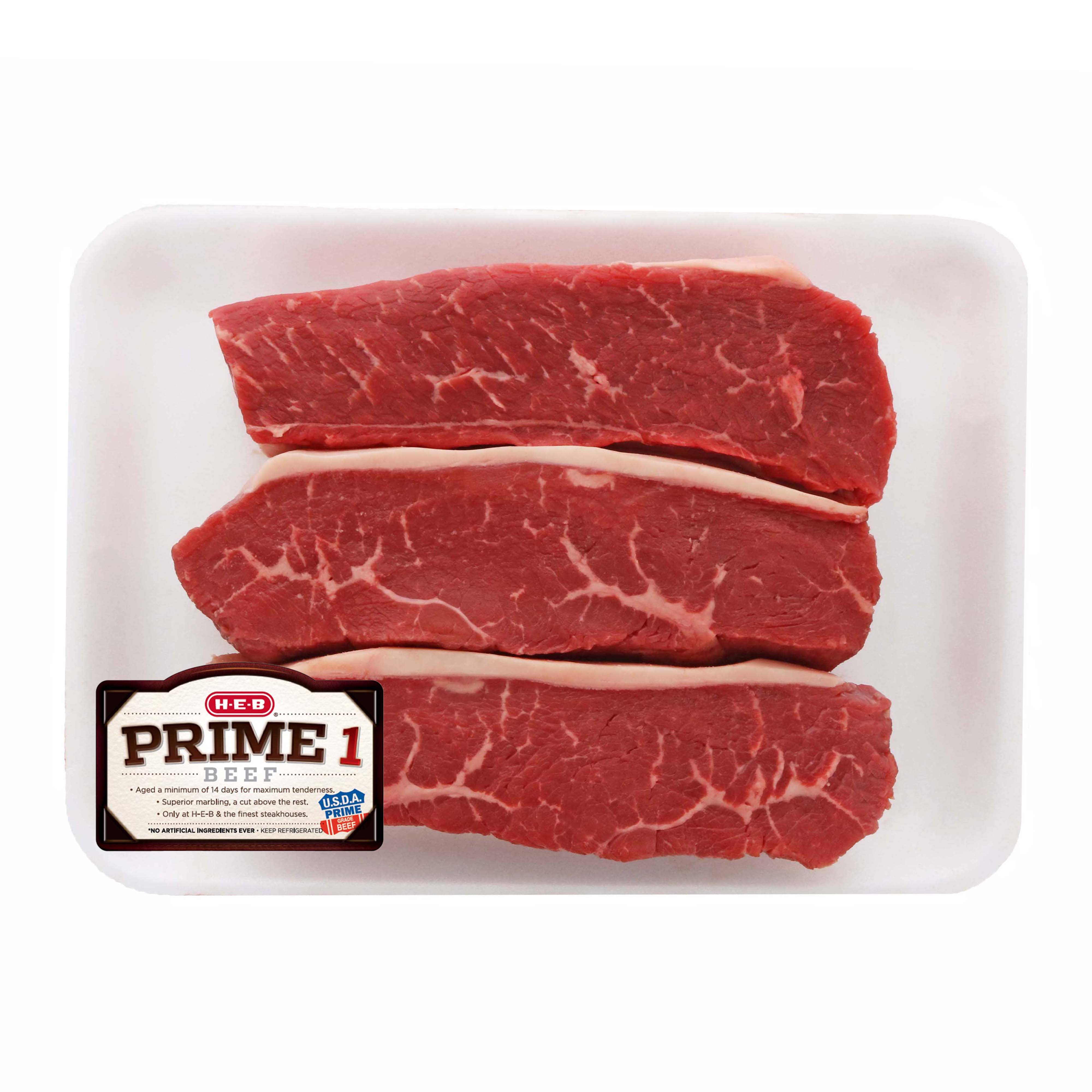 H-E-B Prime 1 Beef Petite Sirloin Steak Thick, USDA Prime - Shop