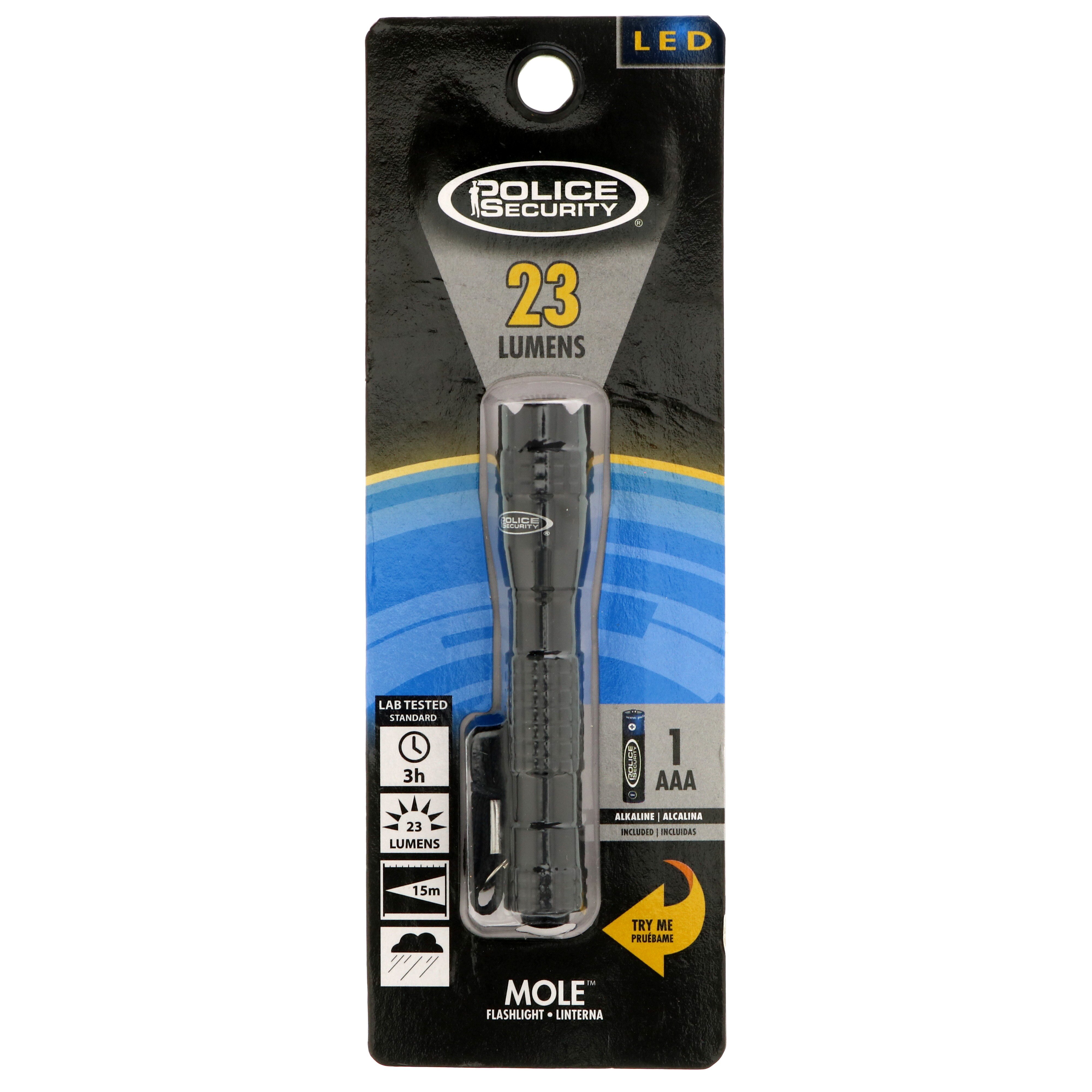 Police Security Mole 23 Lumens Flashlight - Shop Flashlights at H-E-B