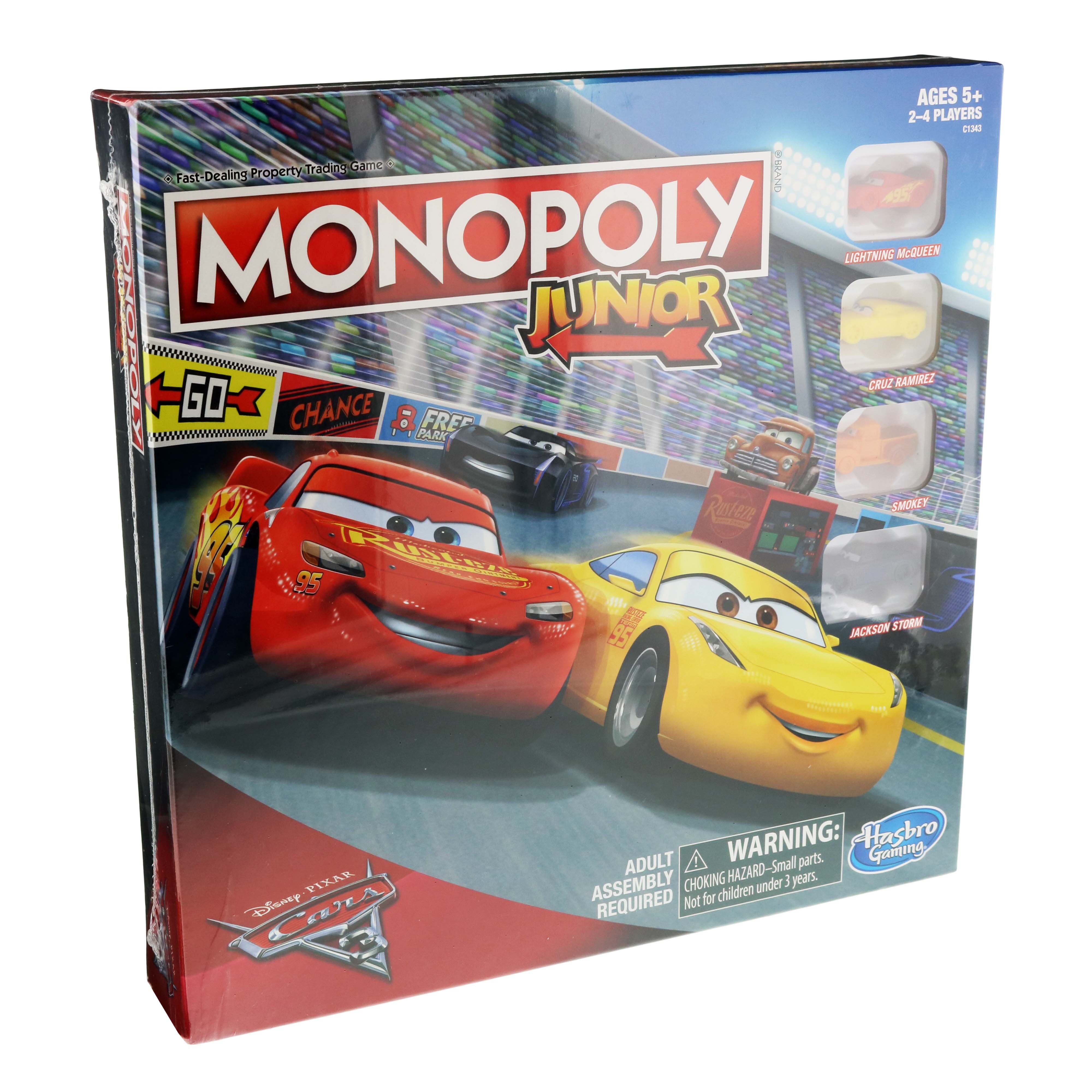 Cars 3 Monopoly Junior Board Game 