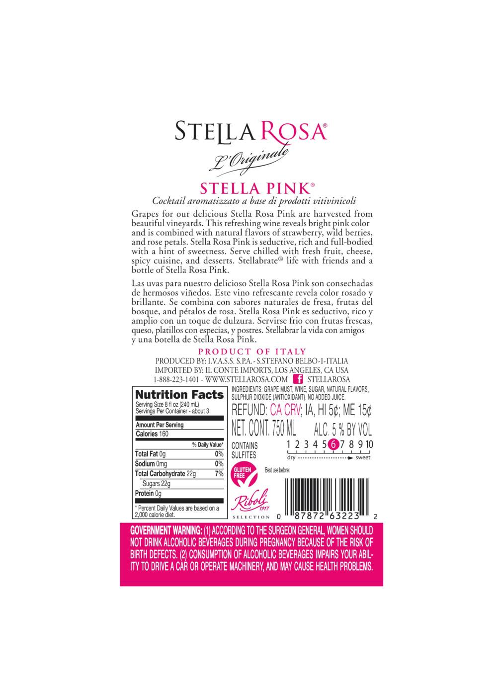 Stella Rosa Stella Pink; image 2 of 6