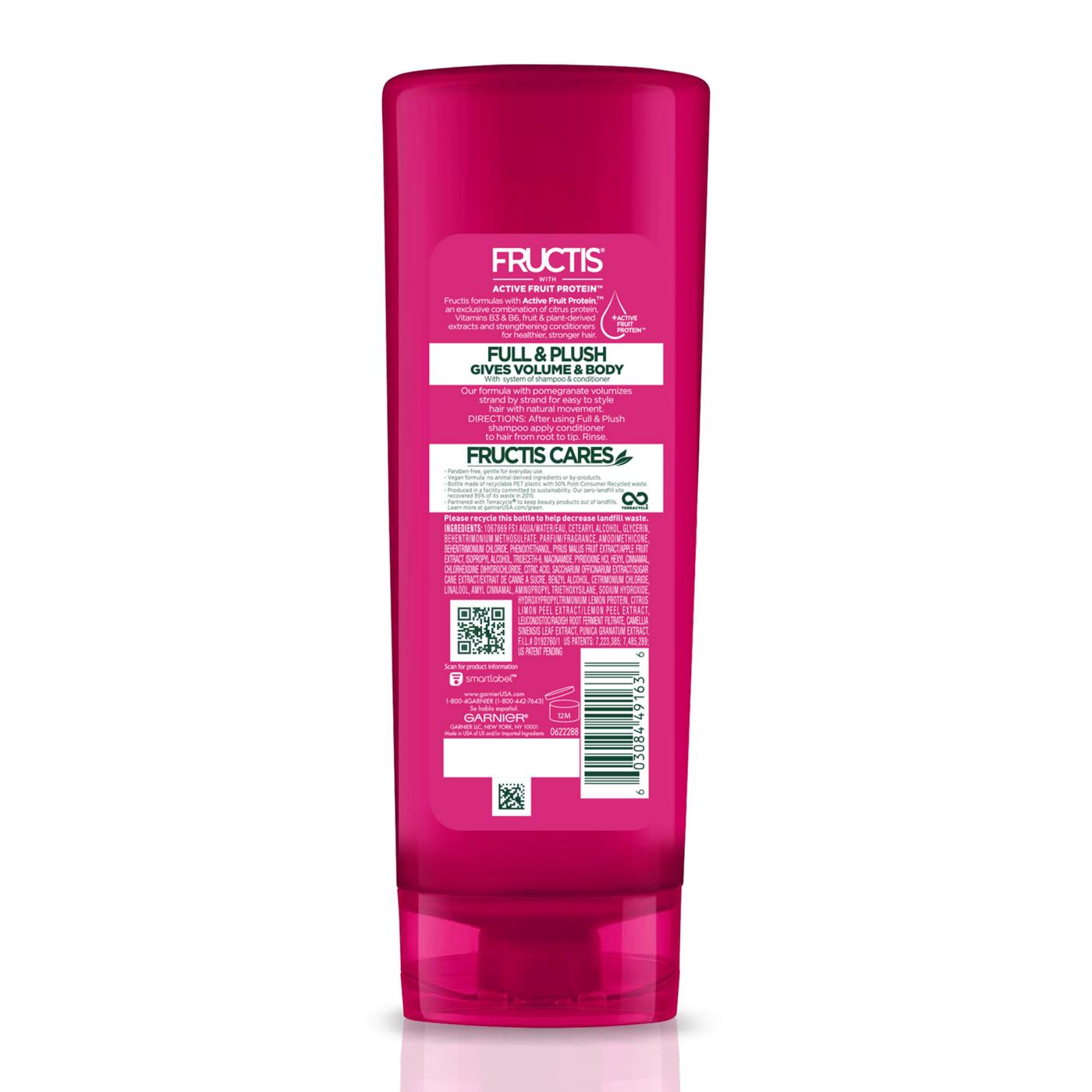 Garnier Fructis Full & Plush Fortifying Conditioner; image 2 of 2