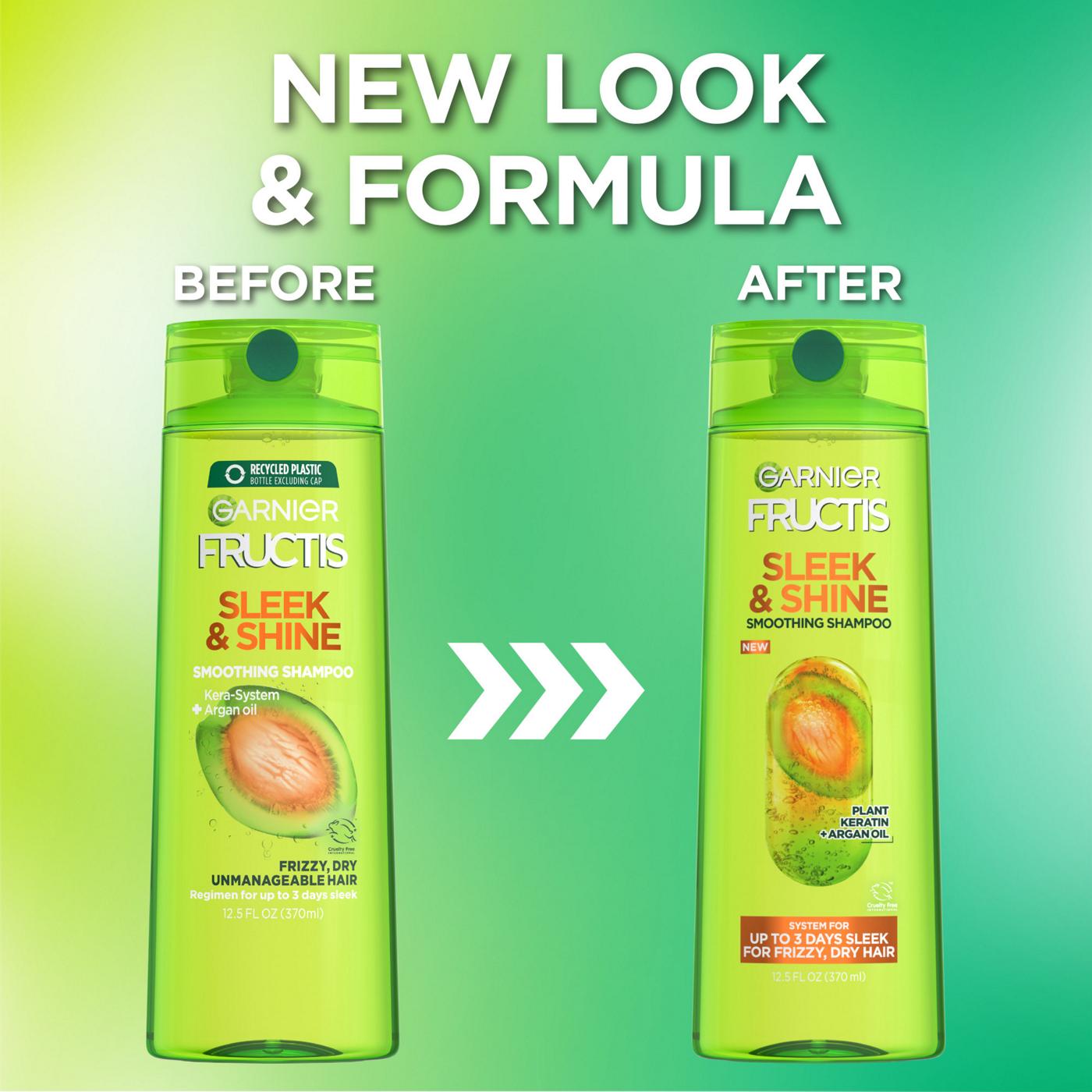 Garnier Fructis Sleek & Shine Smoothing Shampoo; image 2 of 8