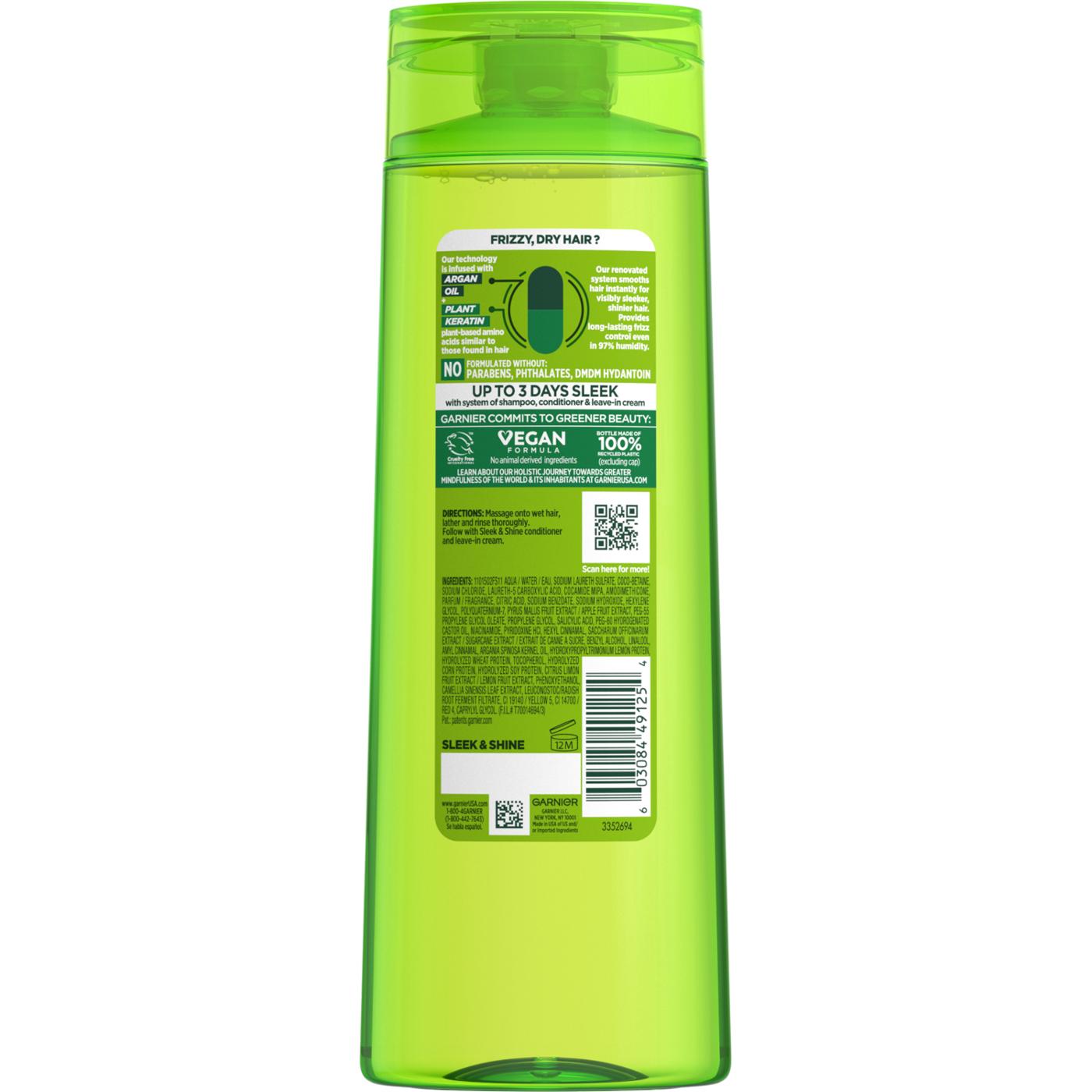 Garnier Fructis Sleek & Shine Smoothing Shampoo; image 2 of 3