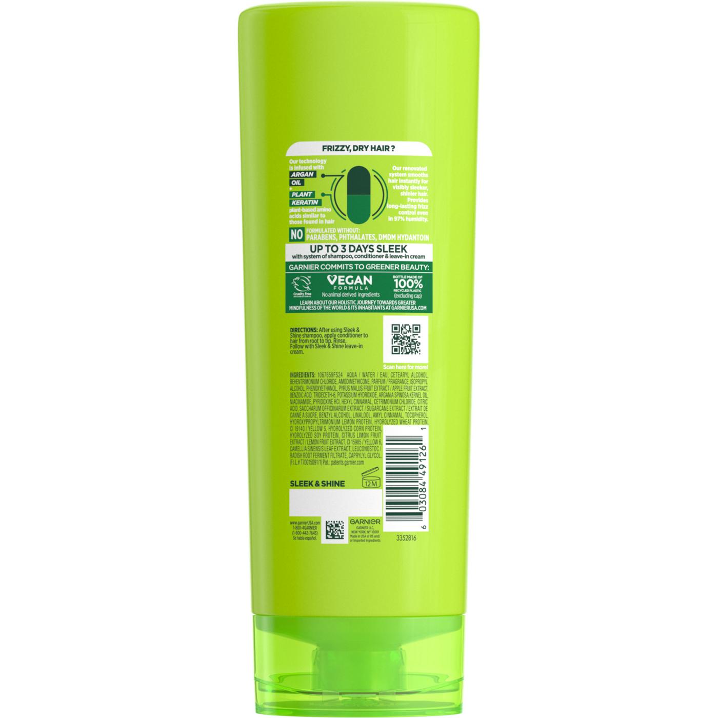 Garnier Fructis Sleek & Shine Smoothing Conditioner; image 2 of 7