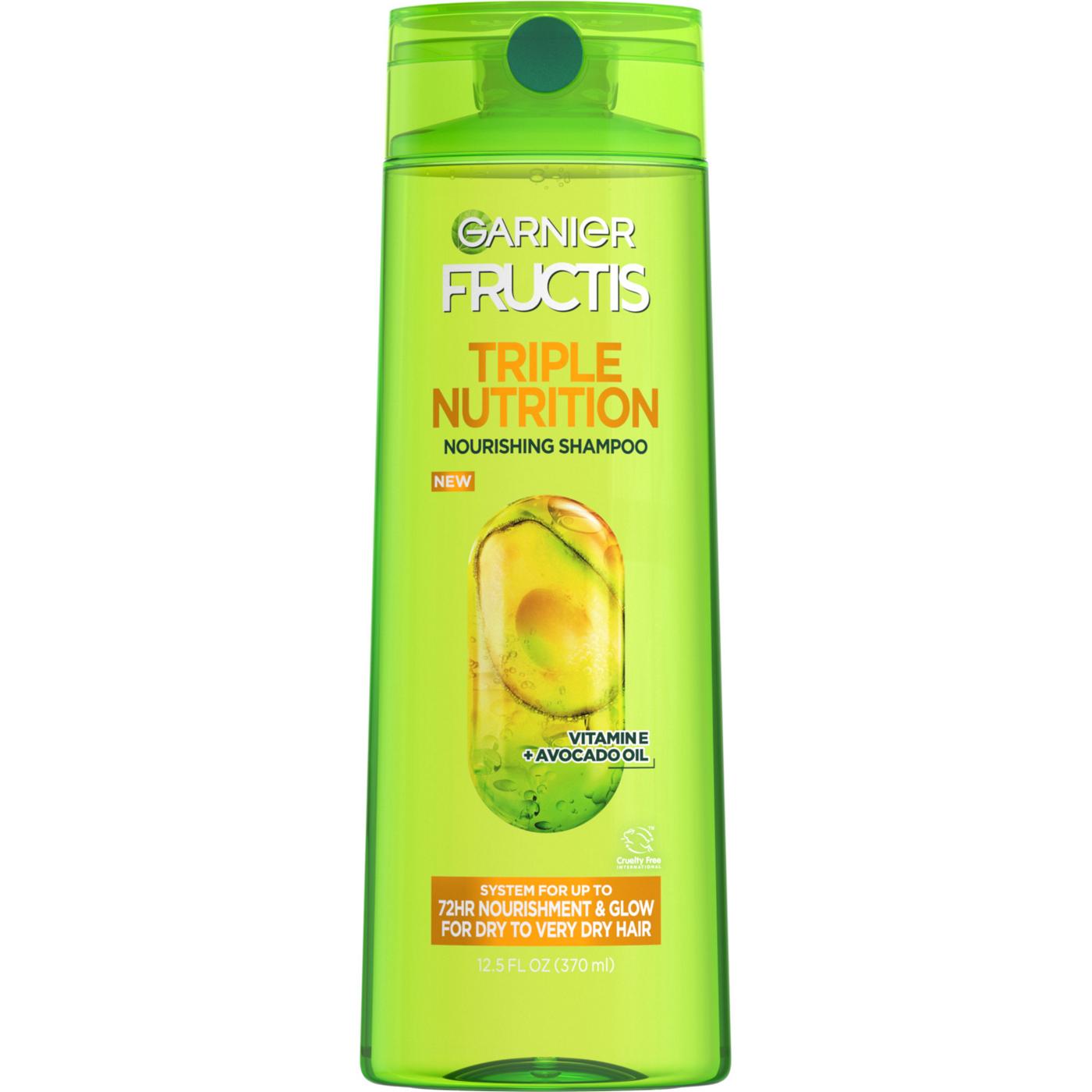 Rekvisitter Gå til kredsløbet Allergisk Garnier Fructis Triple Nutrition Nourishing Shampoo - Shop Shampoo &  Conditioner at H-E-B