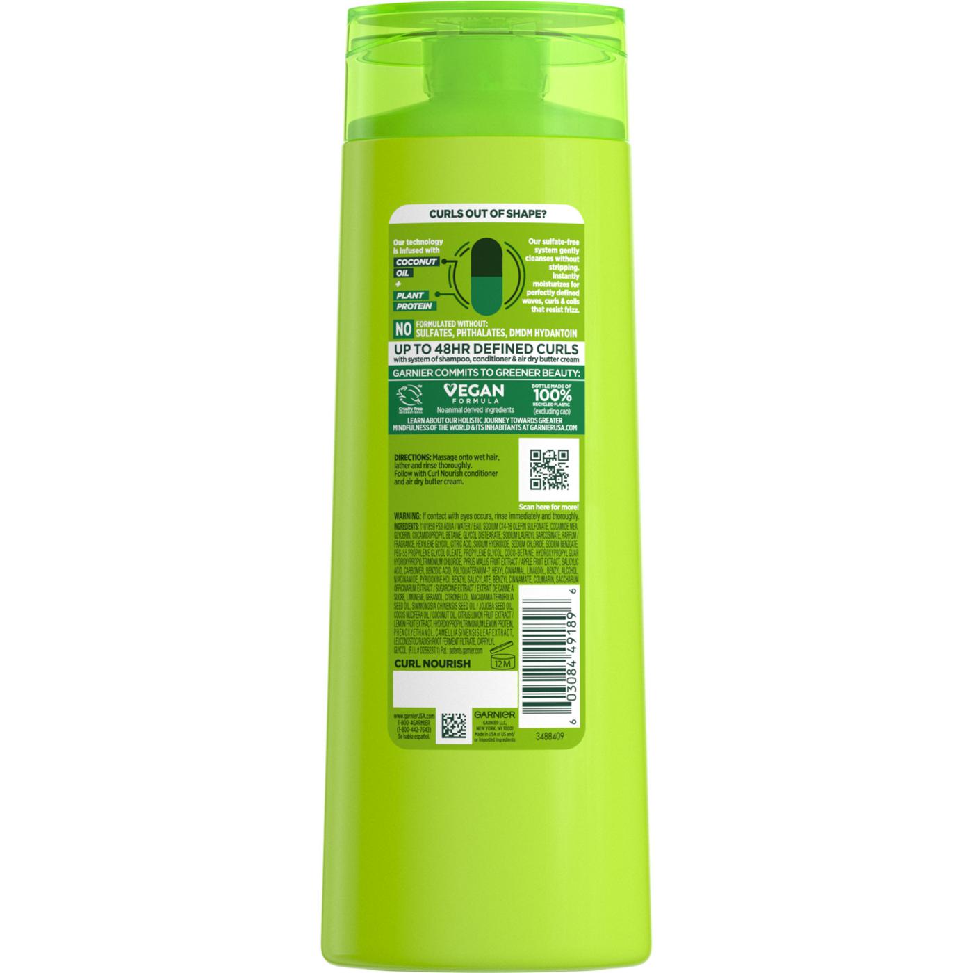 Garnier Fructis Curl Nourish Sulfate-Free Moisturizing Shampoo; image 14 of 14