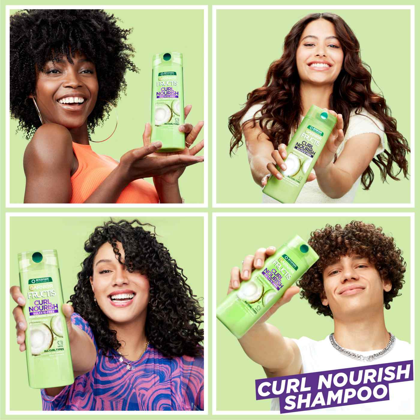sekvens sigte Beskrive Garnier Fructis Curl Nourish Sulfate-Free Shampoo - Shop Shampoo &  Conditioner at H-E-B