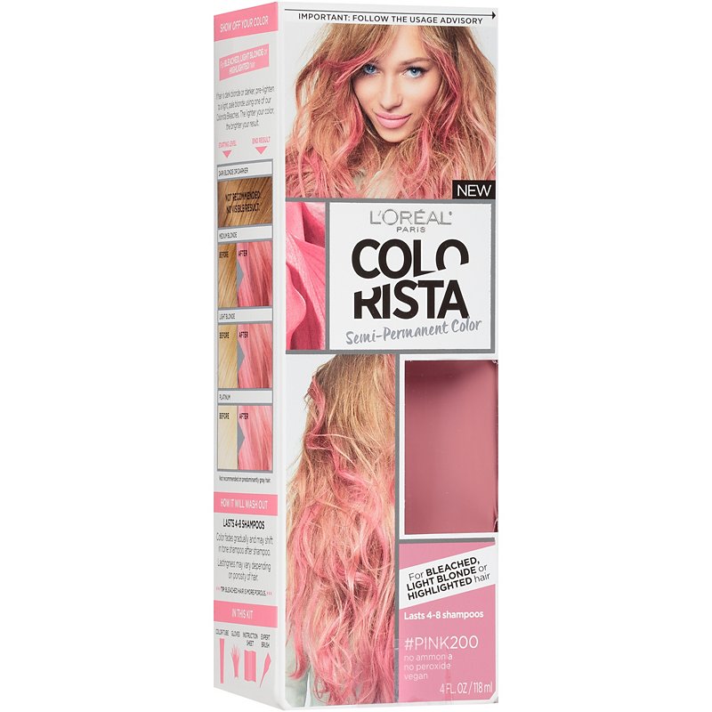 L'Oreal Paris Colorista Semi-Permanent Hair Color, Pink - Shop Hair Care at  H-E-B