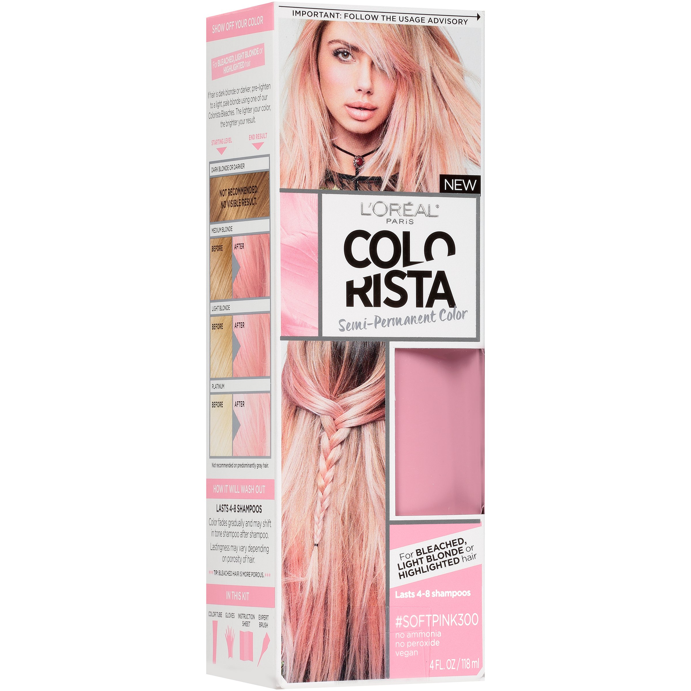 L Oreal Paris Colorista Semi Permanent Hair Color Softpink Shop Hair Color At H E B