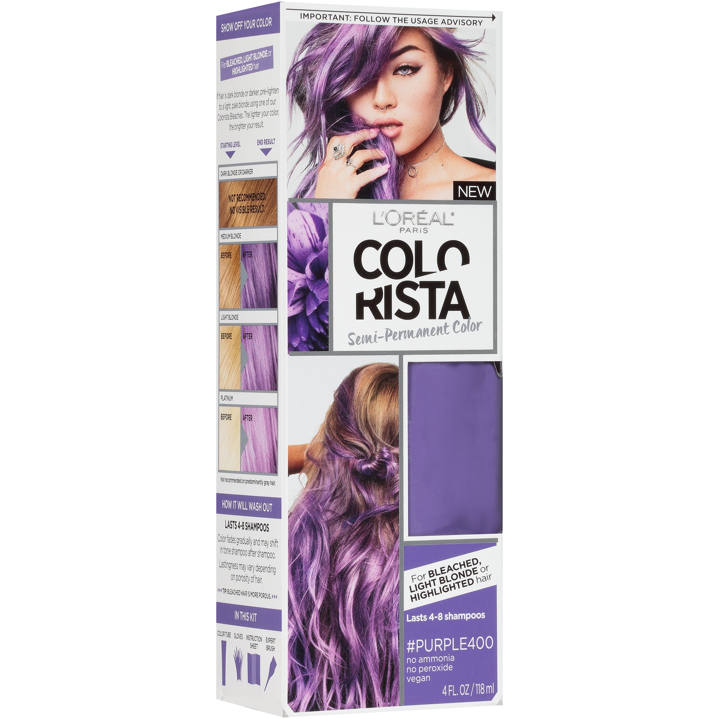L'Oréal Paris Colorista Semi-Permanent Hair Color, Purple - Shop Hair Care  at H-E-B