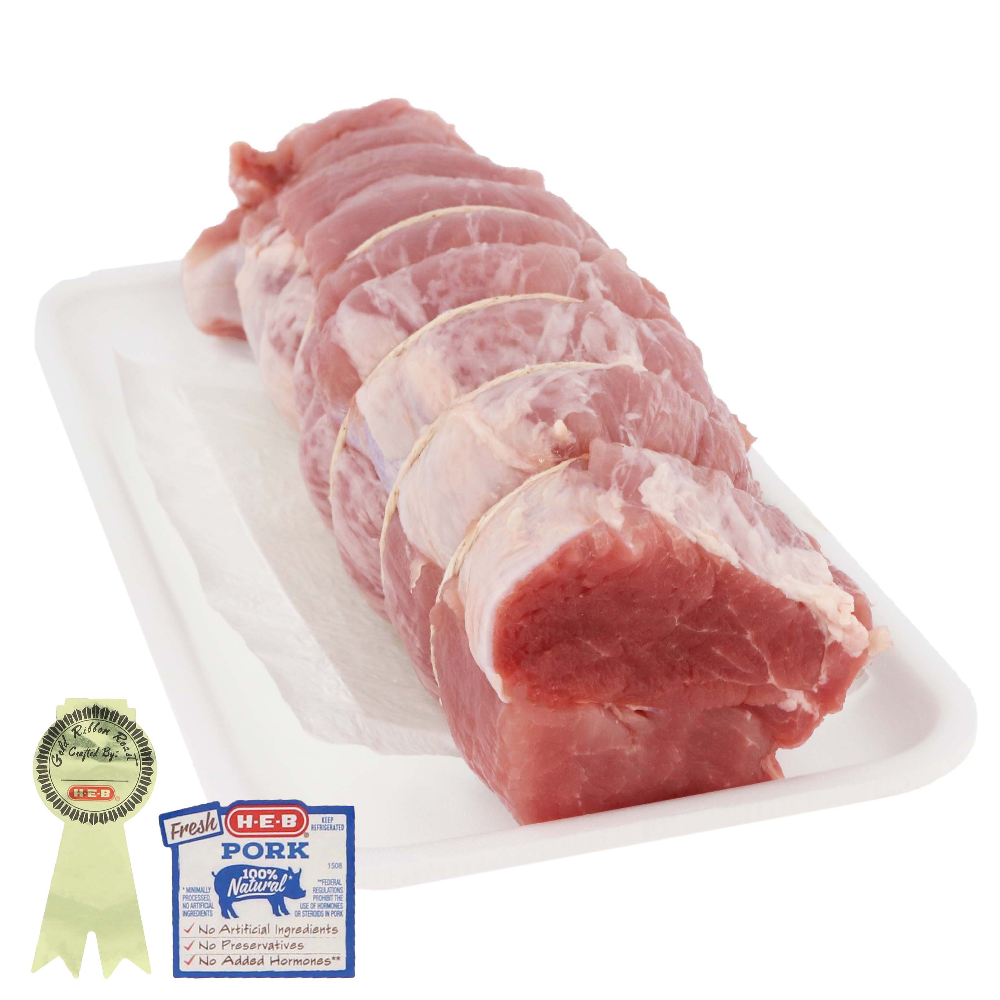 HEB Pork Tenderloin Roast, Gold Ribbon Shop Pork at HEB
