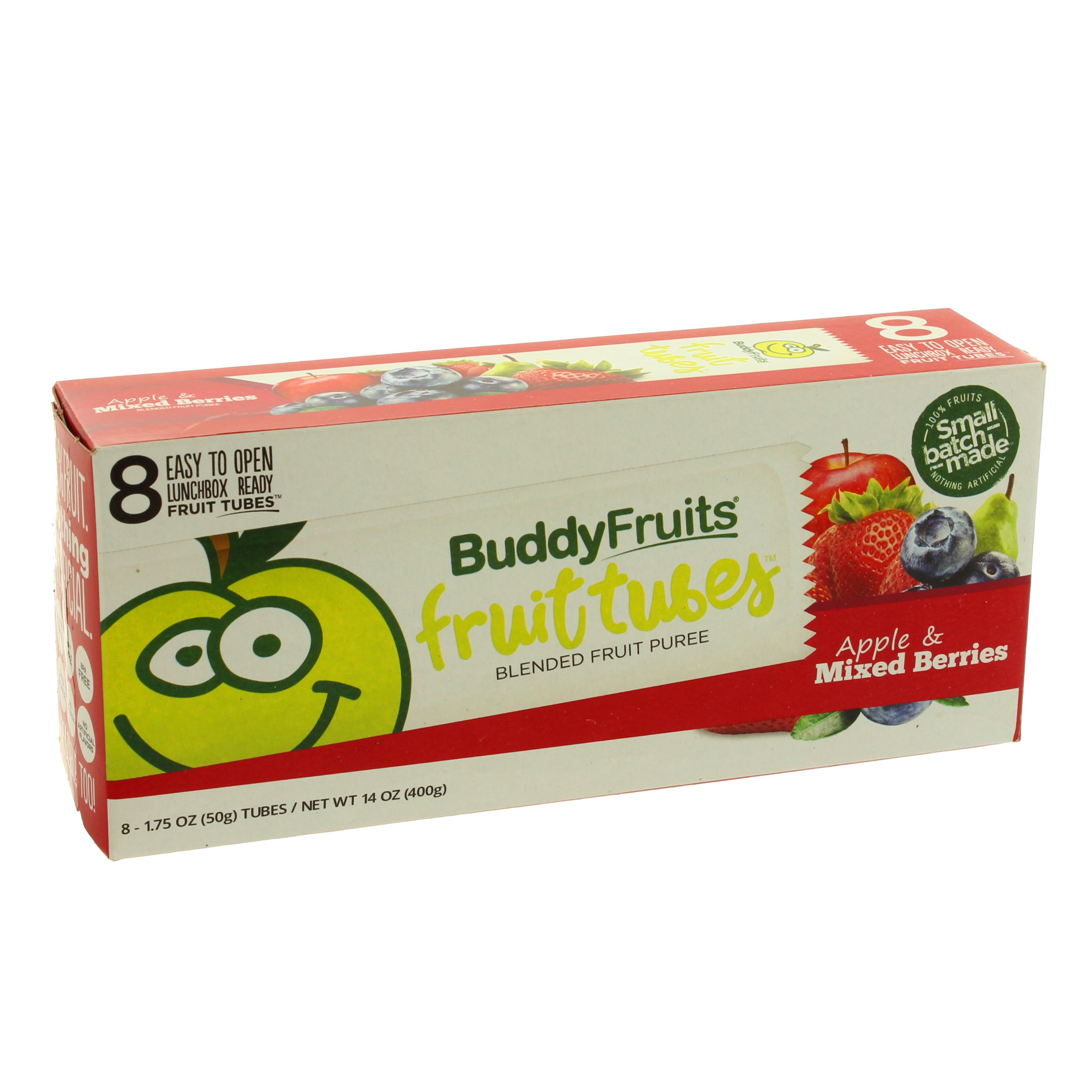 Buddy Fruits Fruit Tubes Apple & Mixed Berries Blended Fruit Puree ...