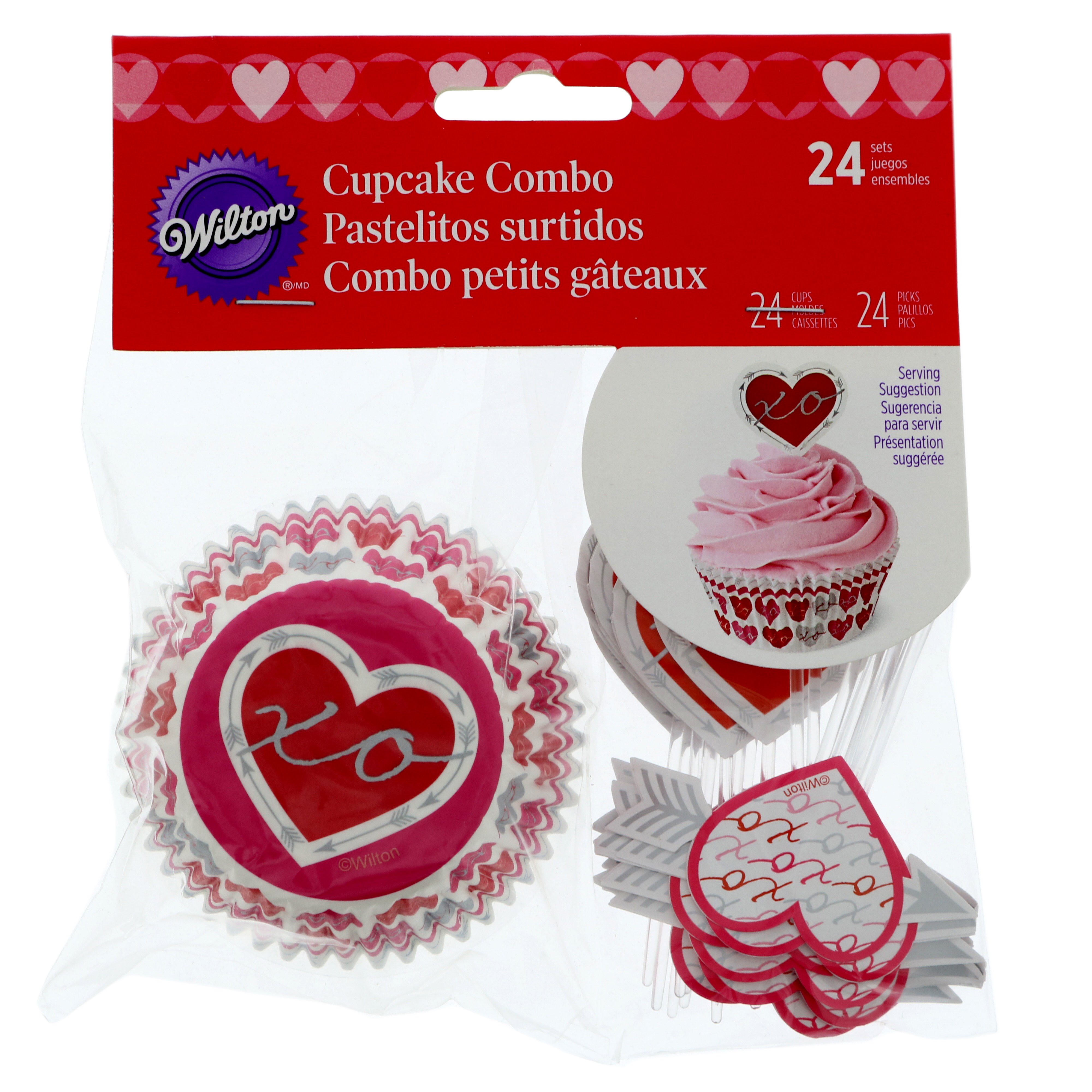 Wilton Valentine Cupcake Liners & Toppers Set Shop Baking Paper & Liners at HEB