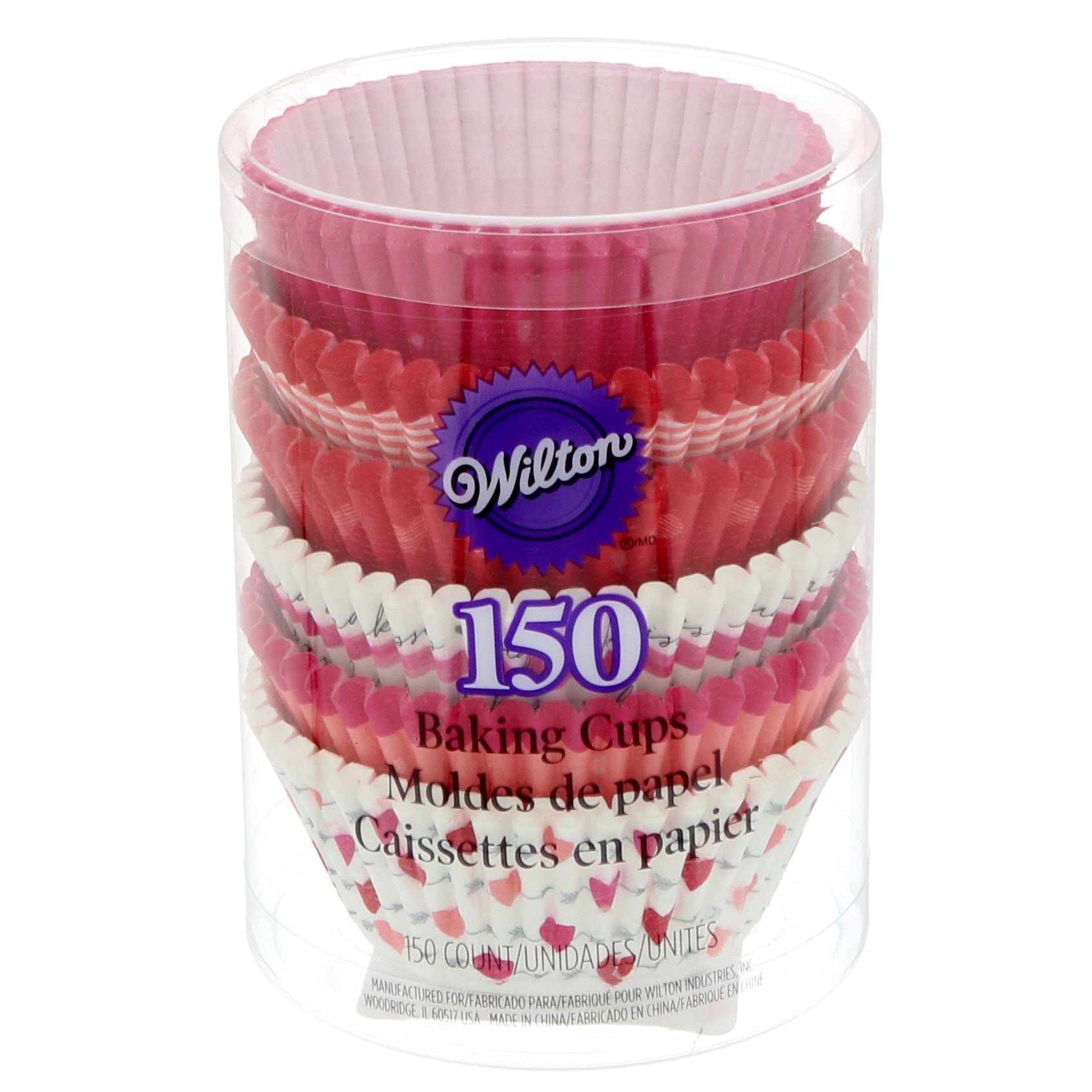 Wilton Valentine Heartfelt Cupcake Liners Mega Variety Pack Shop Baking Paper & Liners at HEB