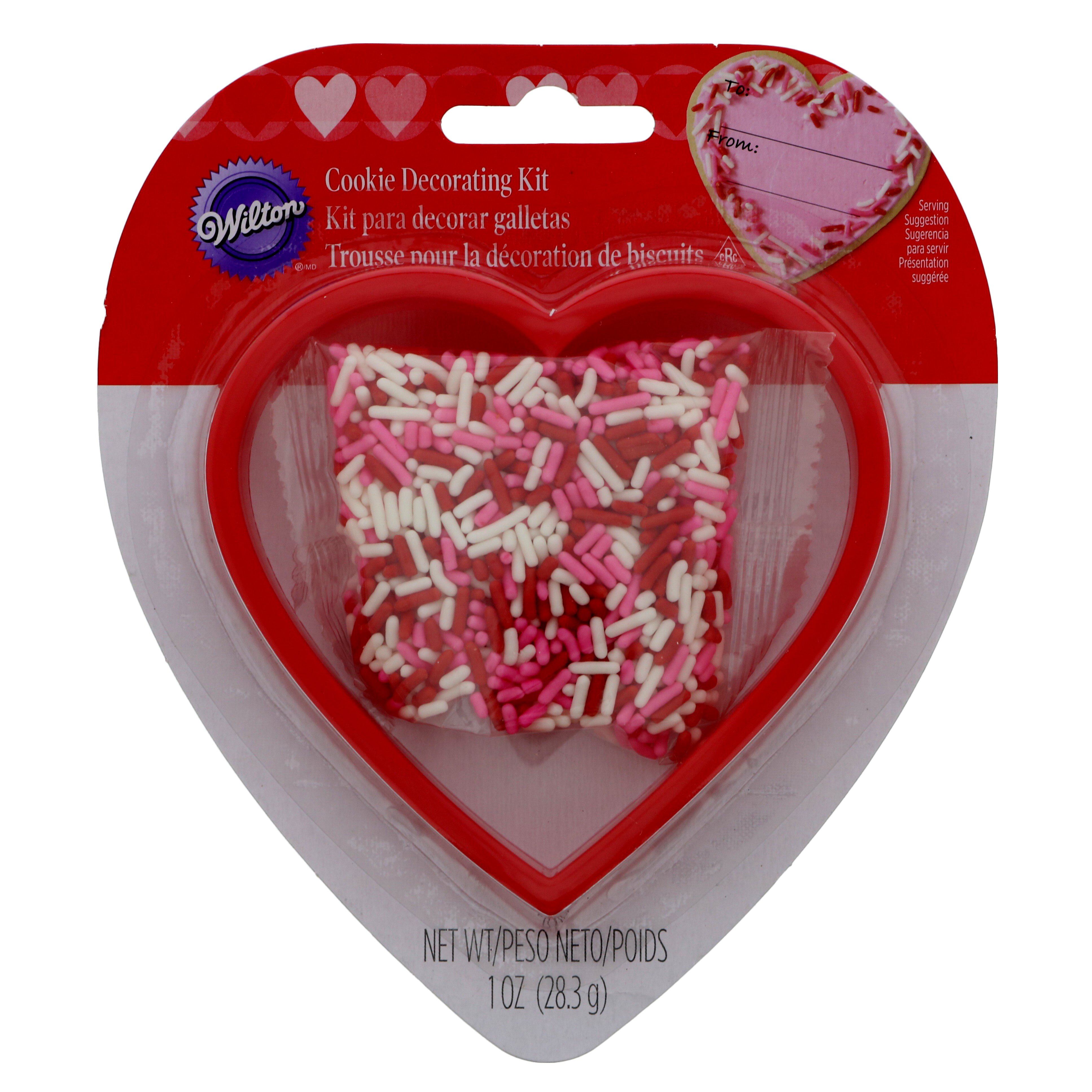 Wilton Valentine Heart Cookie Cutter with Sprinkles Shop Baking Tools