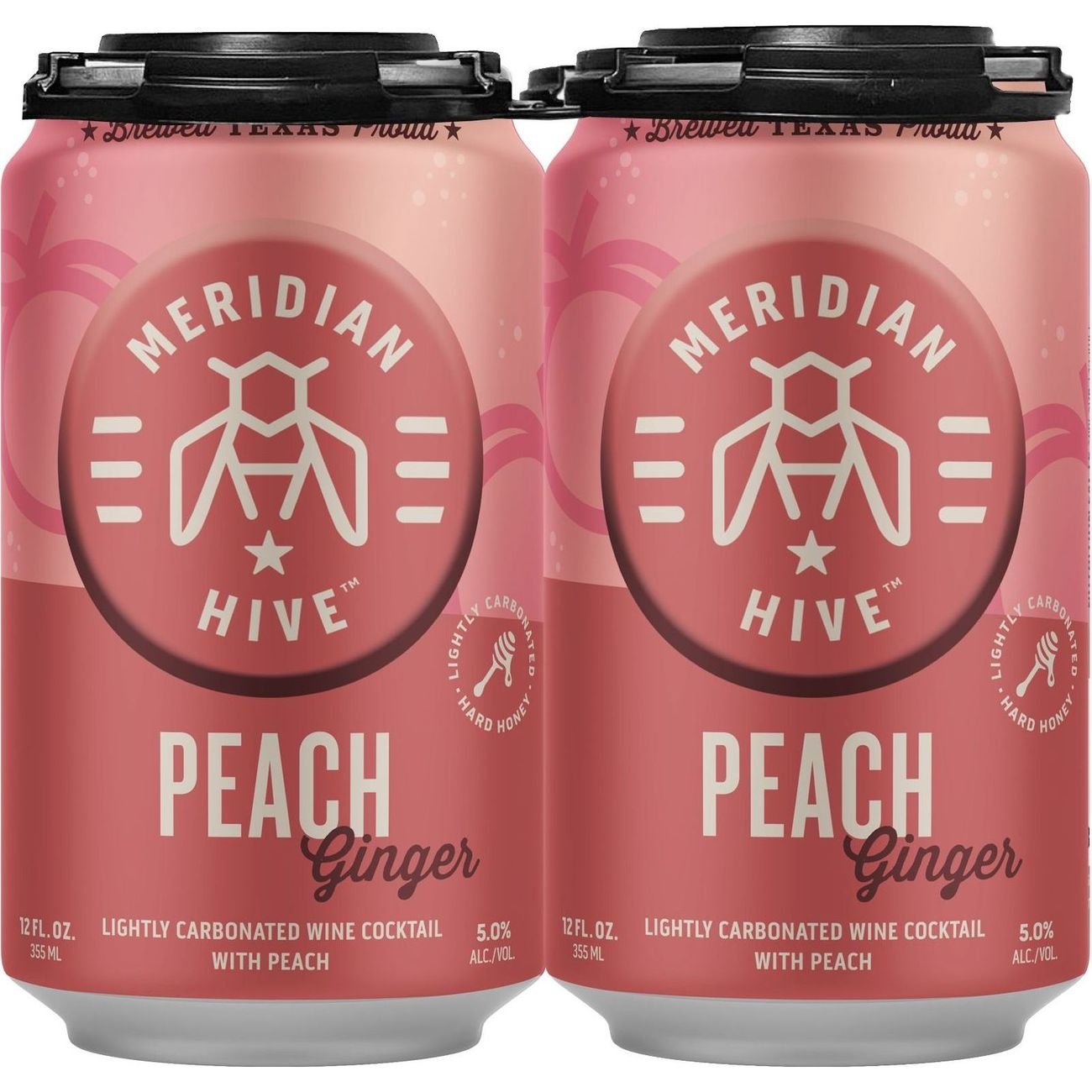 Meridian Hive Peach Ginger Wine Cocktail 4 pk Cans, 12 oz