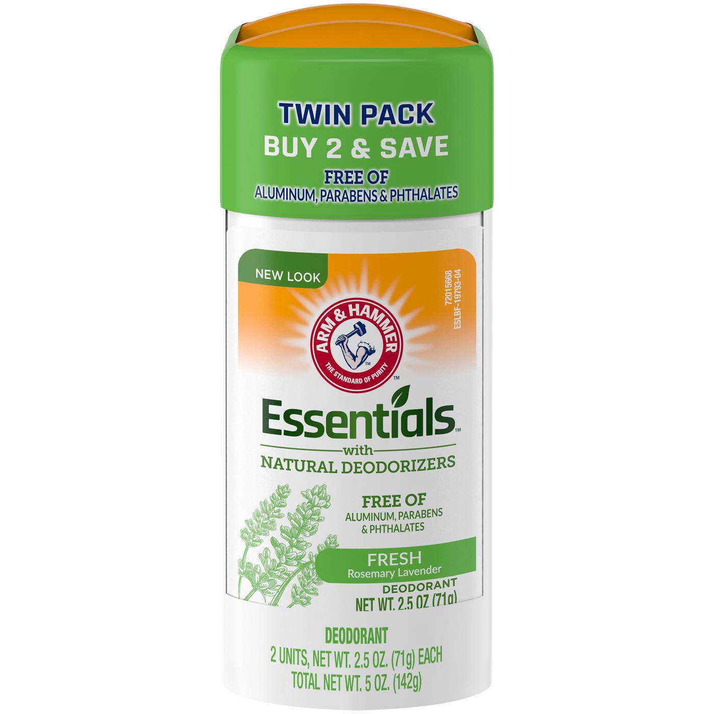 Arm & Hammer Essentials Deodorant Rosemary Lavender Twin Pack; image 1 of 4