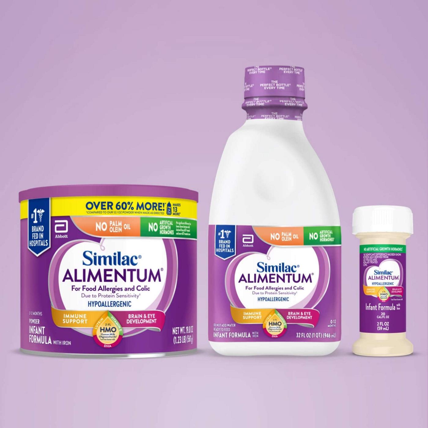 Similac Alimentum with 2'FL HMO Hypoallergenic Infant Formula, Suitable for Lactose Sensitivity Baby Formula Powder; image 13 of 13