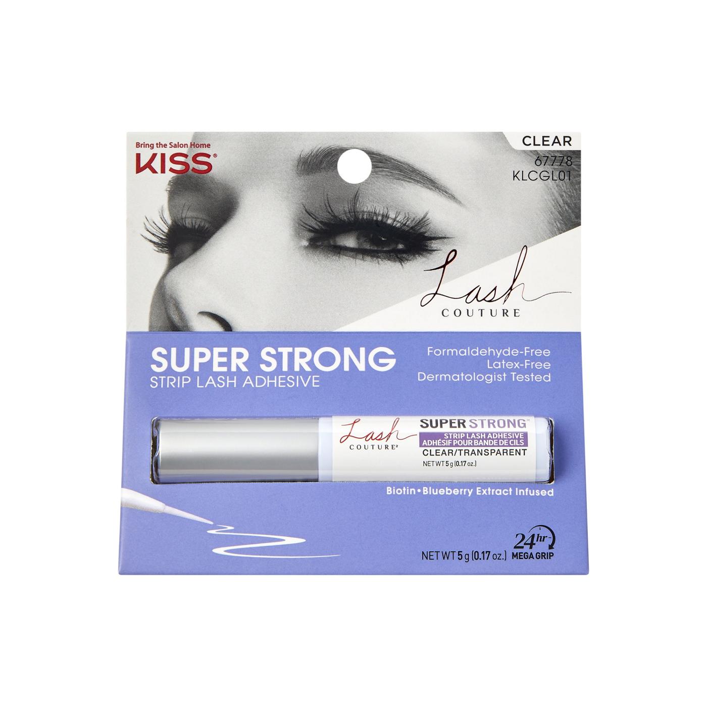 KISS Lash Couture Super Strong Strip Lash Adhesive - Clear; image 1 of 3
