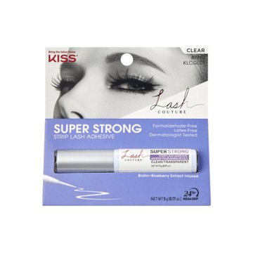 KISS Lash Couture Super Strong Strip Lash Adhesive - Clear, 0.17 oz
