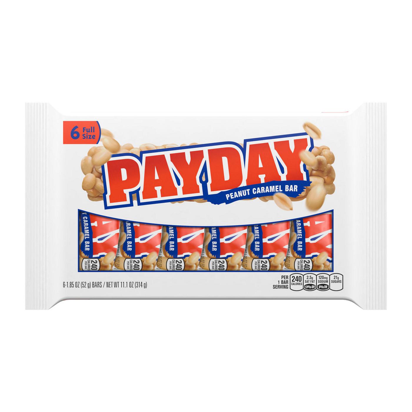 Payday Peanut Caramel Full Size Candy Bars; image 1 of 4