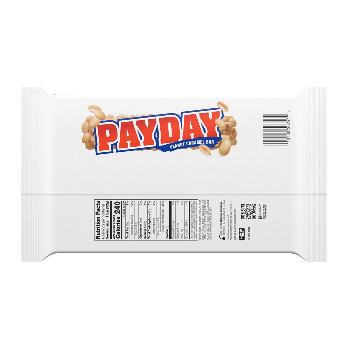 Payday Peanut Caramel Full Size Candy Bars; image 2 of 4
