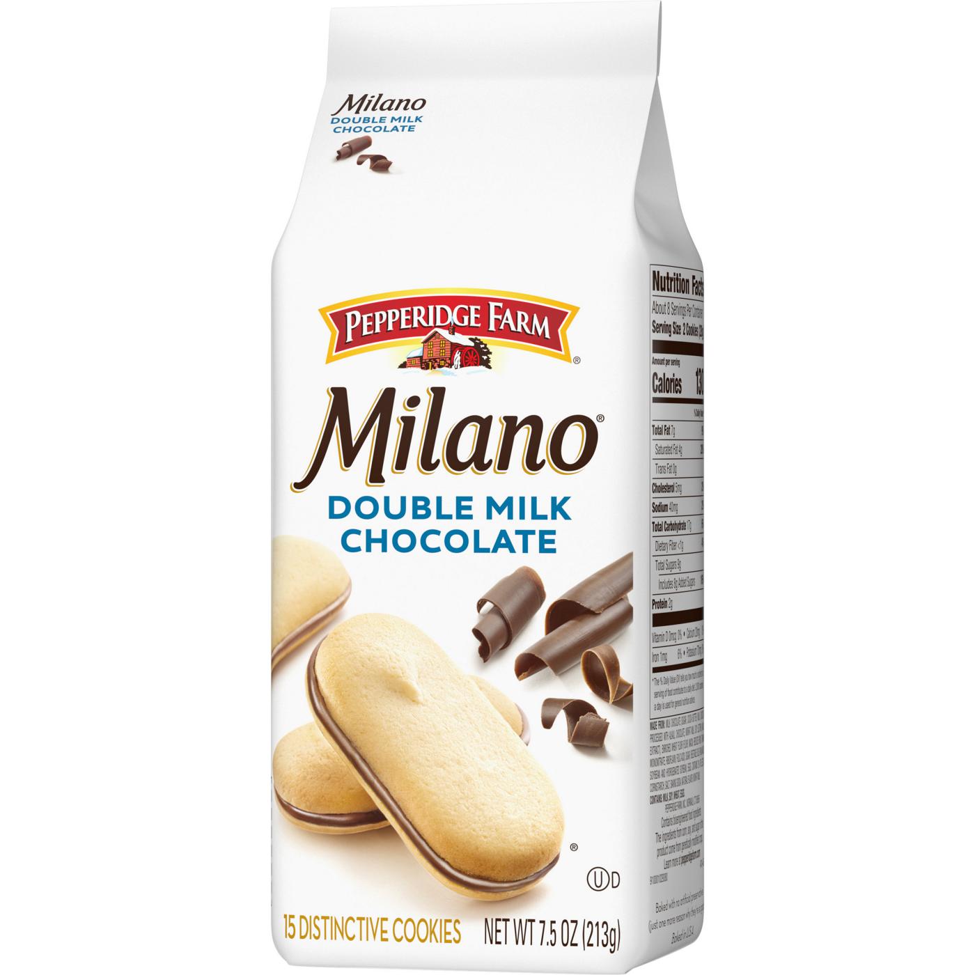 Pepperidge Farm Milano Double Milk Chocolate Cookies; image 3 of 9