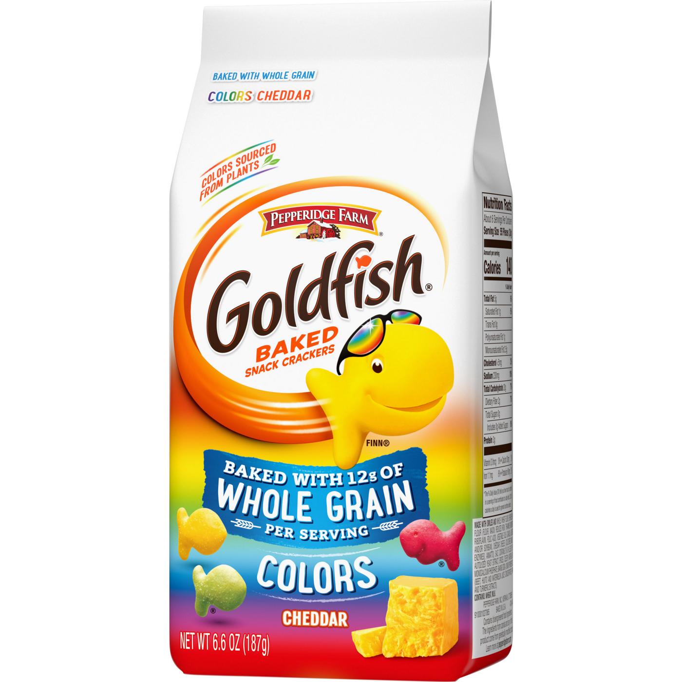 Pepperidge Farm Goldfish Colors Baked with Whole Grain Cheddar Crackers; image 5 of 7