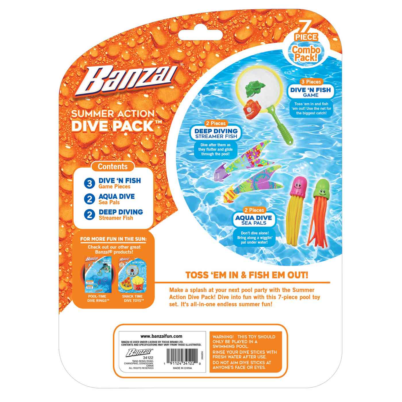 Banzai Summer Action Dive Pack; image 2 of 10