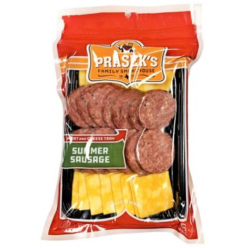 Prasek's Summer Sausage & Cheese Tray, 14 oz