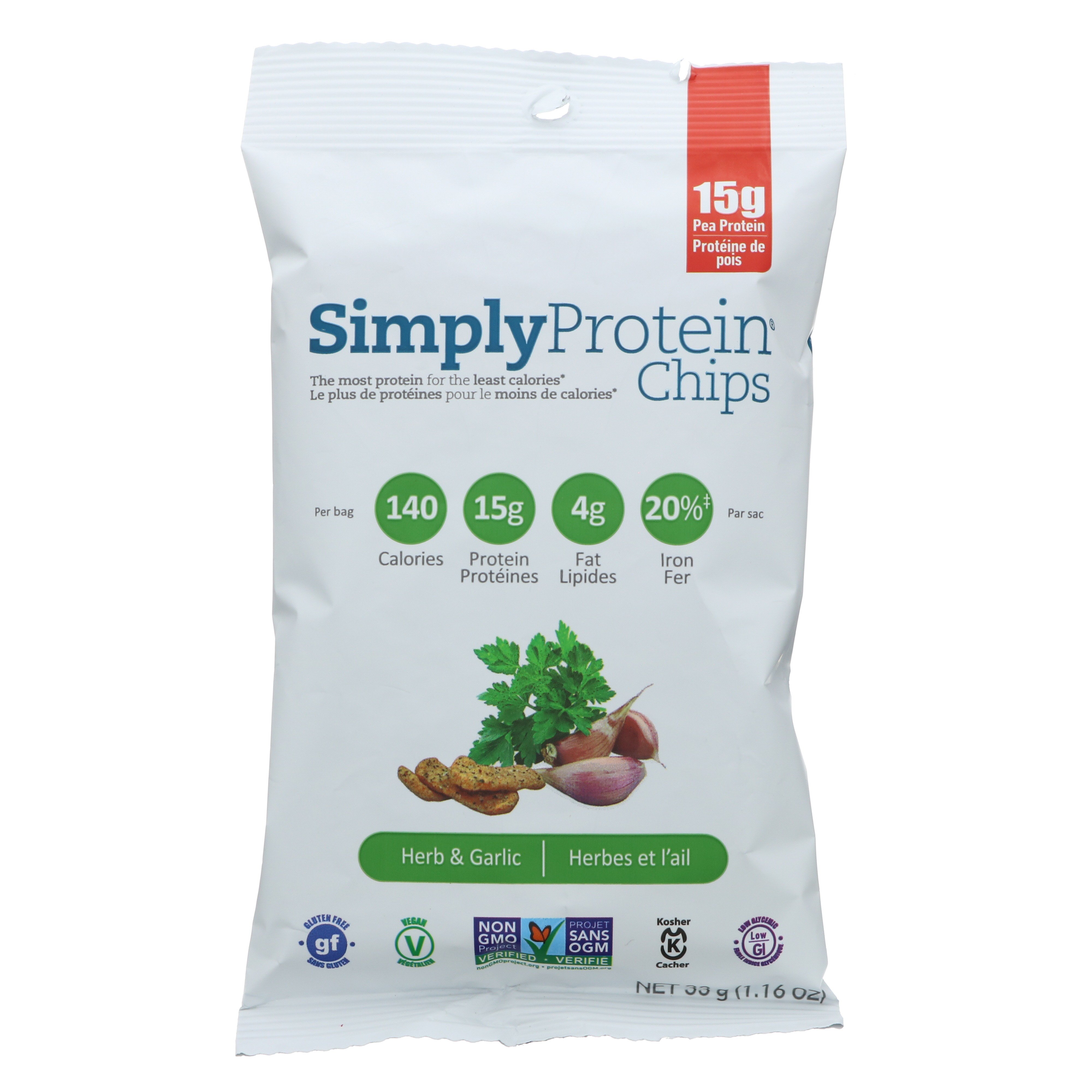 Simply Protein Chips Herb & Garlic Shop Chips at HEB