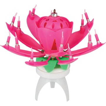 Lotus Candles Singing Birthday Candle - Pink