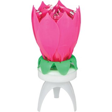 Lotus Candles Singing Birthday Candle - Pink
