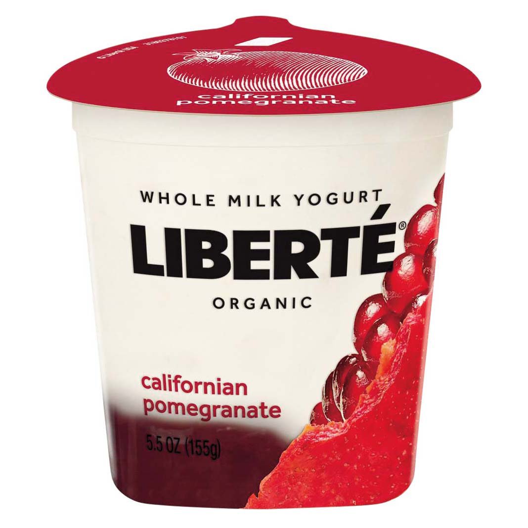 Liberte Organic California Pomegranate Whole Milk Yogurt