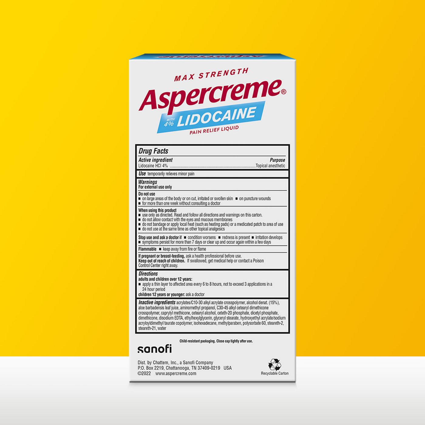 Aspercreme Lidocaine Pain Relief Roll-On; image 6 of 7