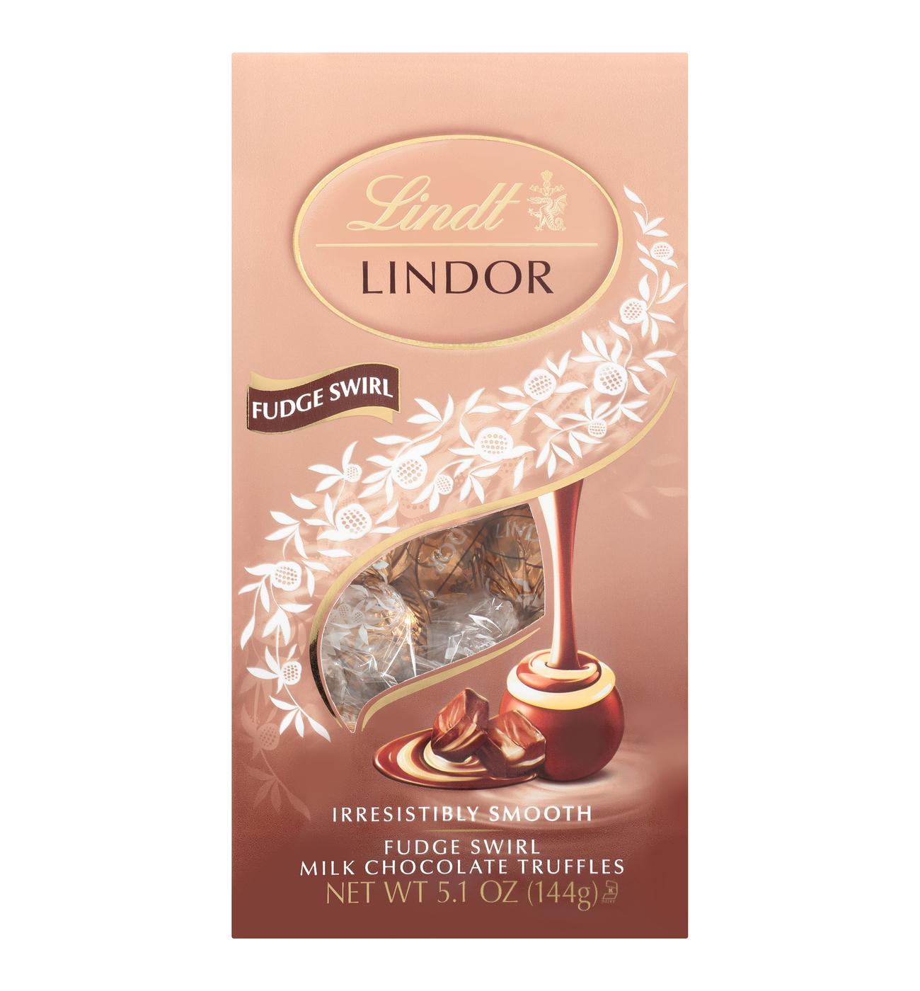 Lindt Lindor Fudge Swirl Milk Chocolate Truffles; image 1 of 2