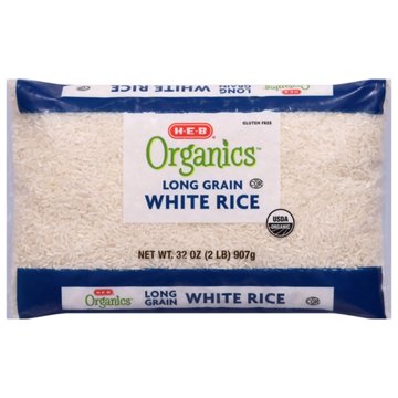 H-E-B Organics Long Grain White Rice, 2 lbs