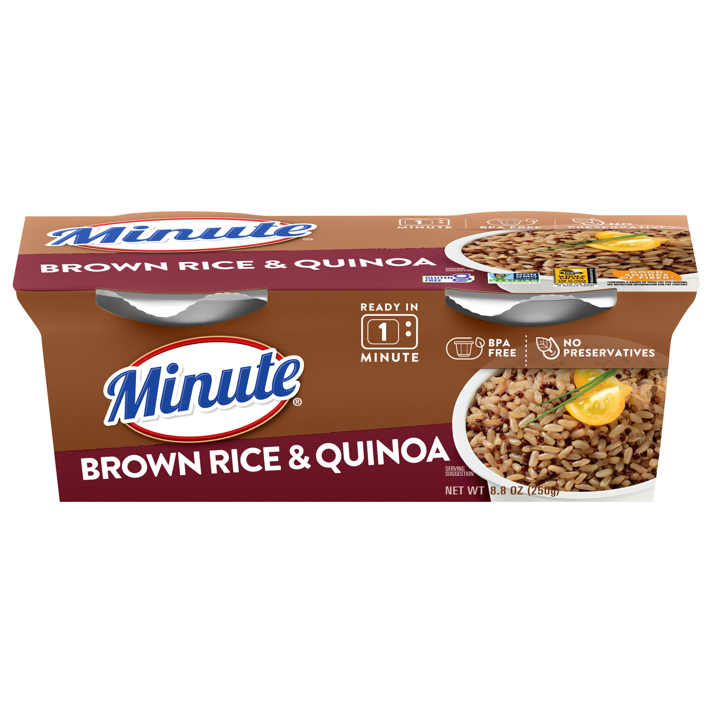 Minute Ready To Serve Brown Rice and Quinoa Shop Rice & Grains at HEB
