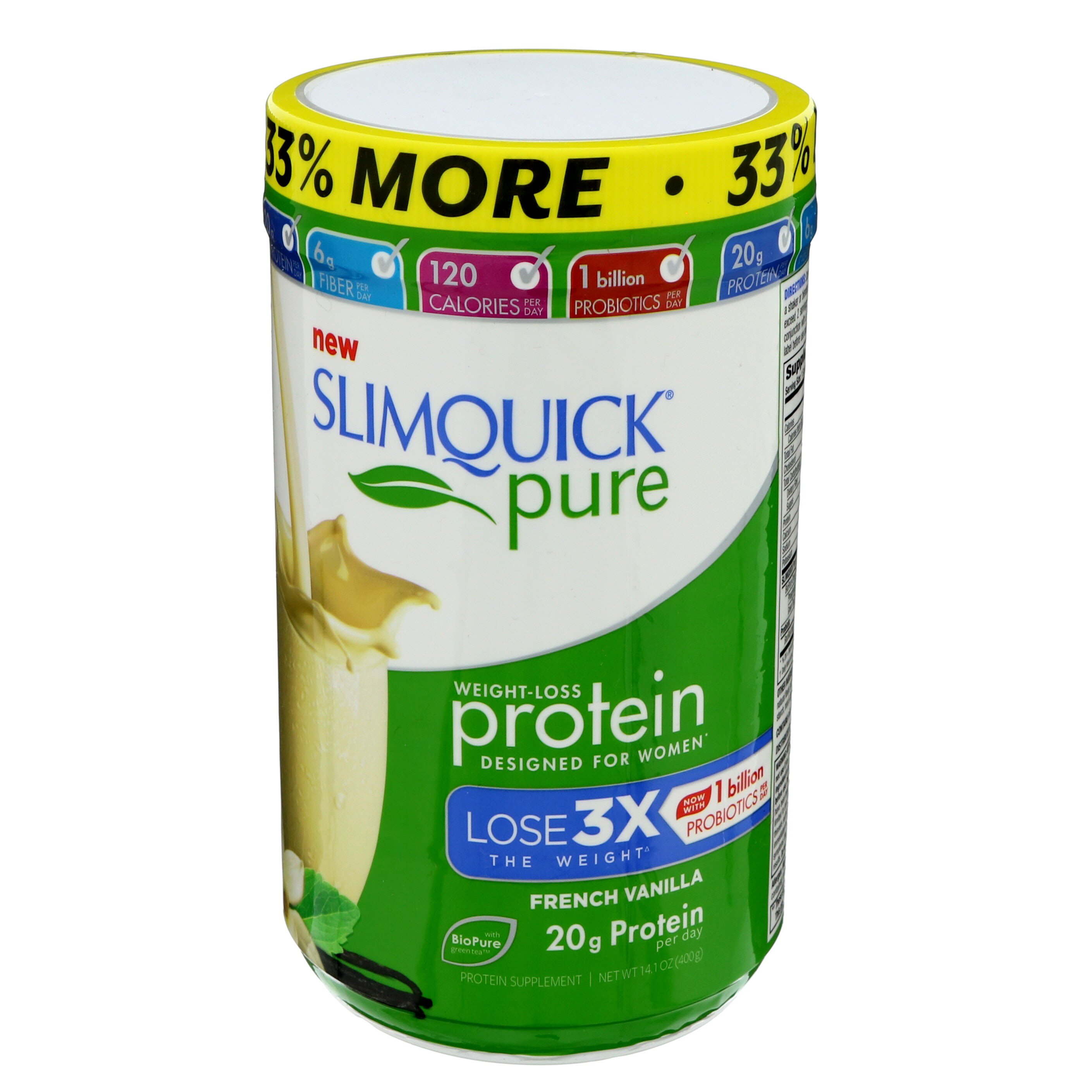 SlimQuick Pure Protein Powder French Vanilla Shop Diet & Fitness at HEB