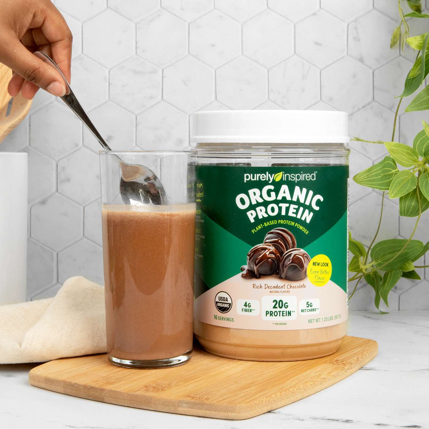 Purely Inspired Orgainc Protein Powder Decadent Chocolate Shop Diet