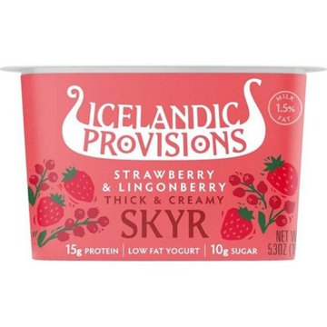 Icelandic Provisions 15g Protein Skyr - Strawberry & Lingonberry