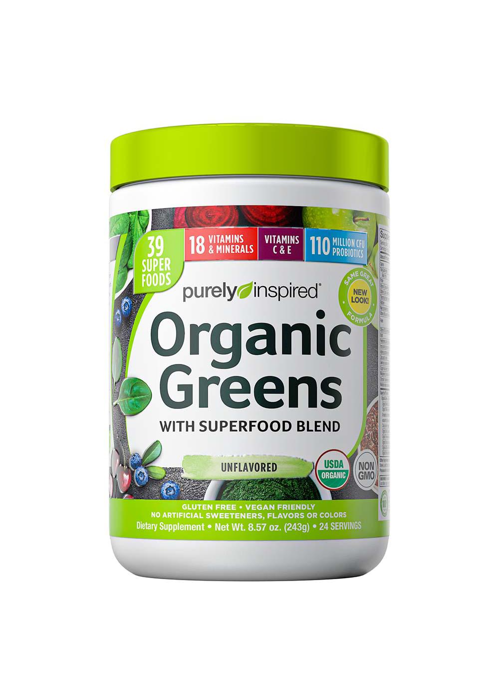 Amazing Grass Greens Blend Superfood: Super Greens Powder Smoothie Mix with  Organic Spirulina, Chlorella, Beet Root Powder, Prebiotics & Probiotics