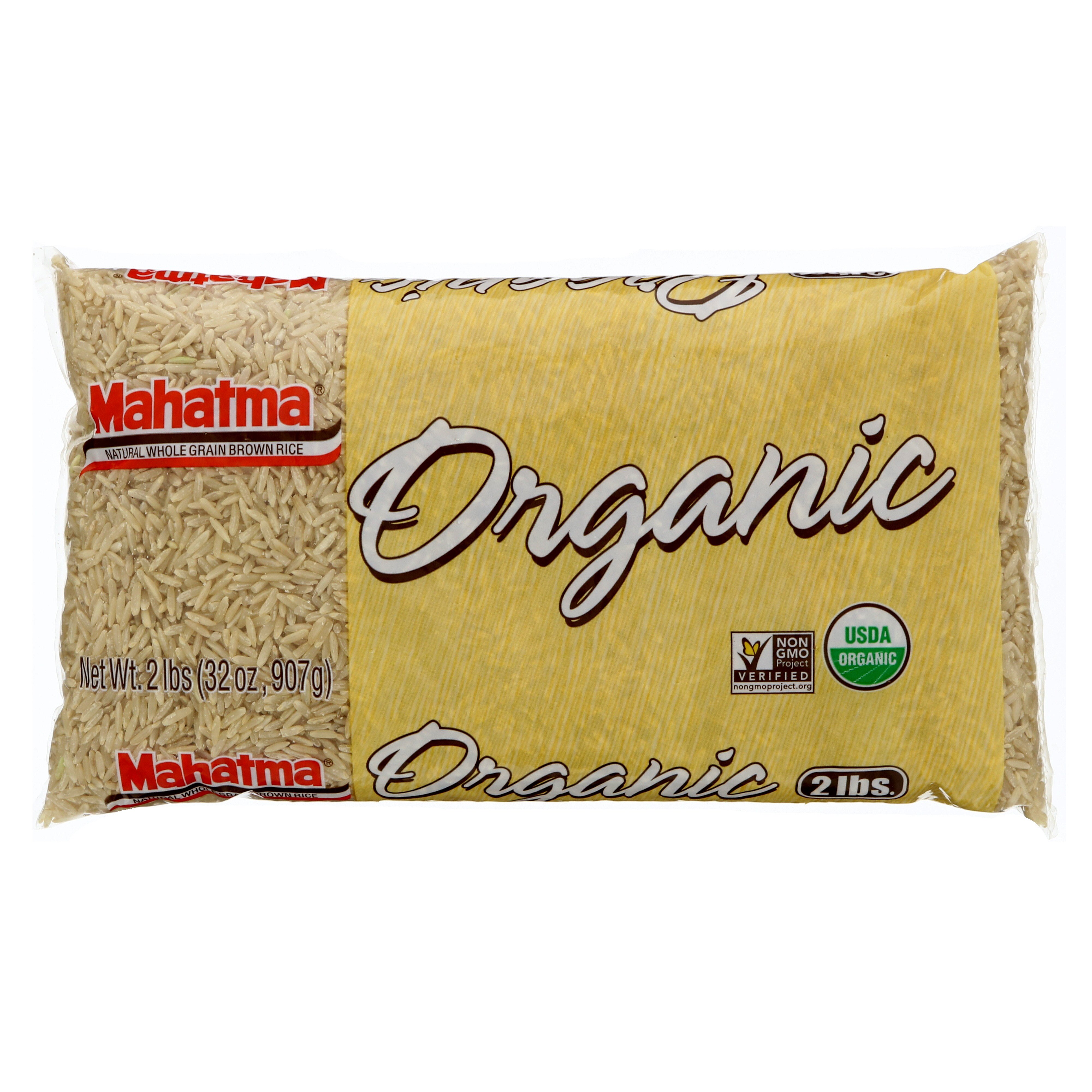 Mahatma Organic Extra Whole Grain Brown Rice Shop Rice & grains at HEB