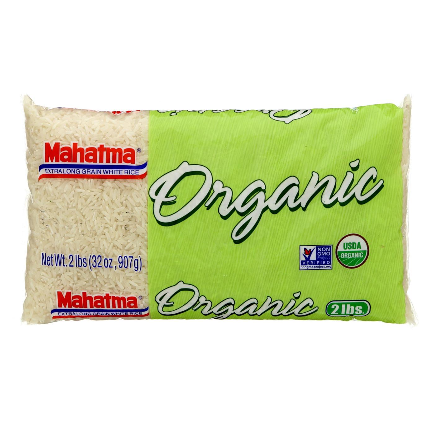 Mahatma Organic Extra Long Grain White Rice; image 1 of 2