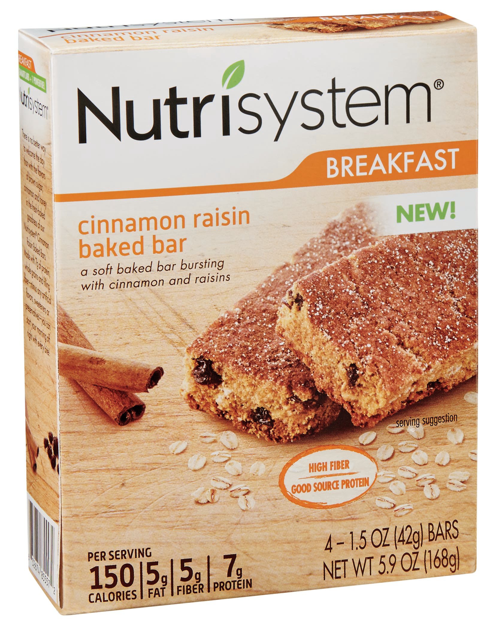 Nutrisystem Breakfast Bar Cinnamon Raisin Shop Diet & Fitness at HEB