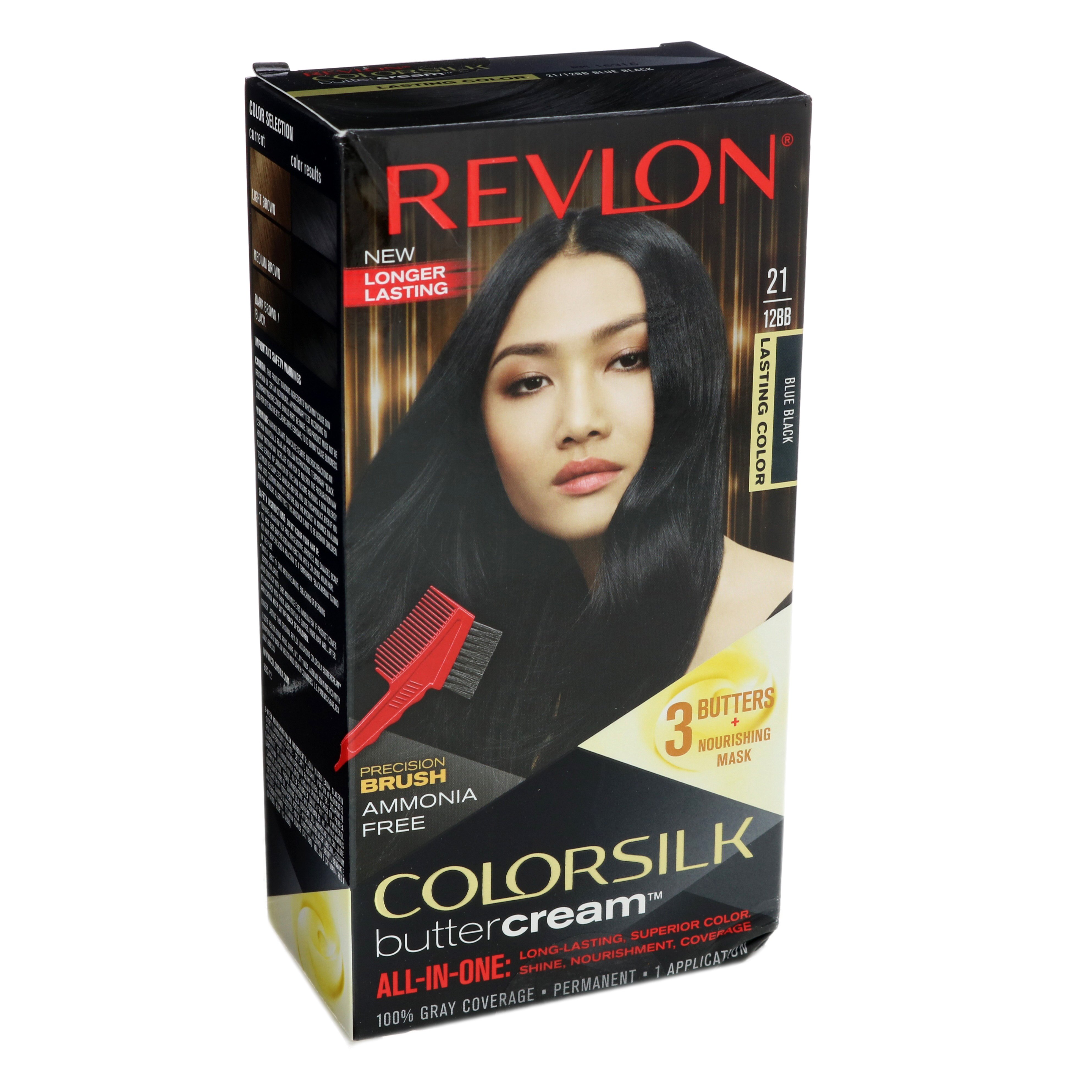 Revlon Colorsilk Buttercream Blue Black 21 Shop Hair Color At H E B