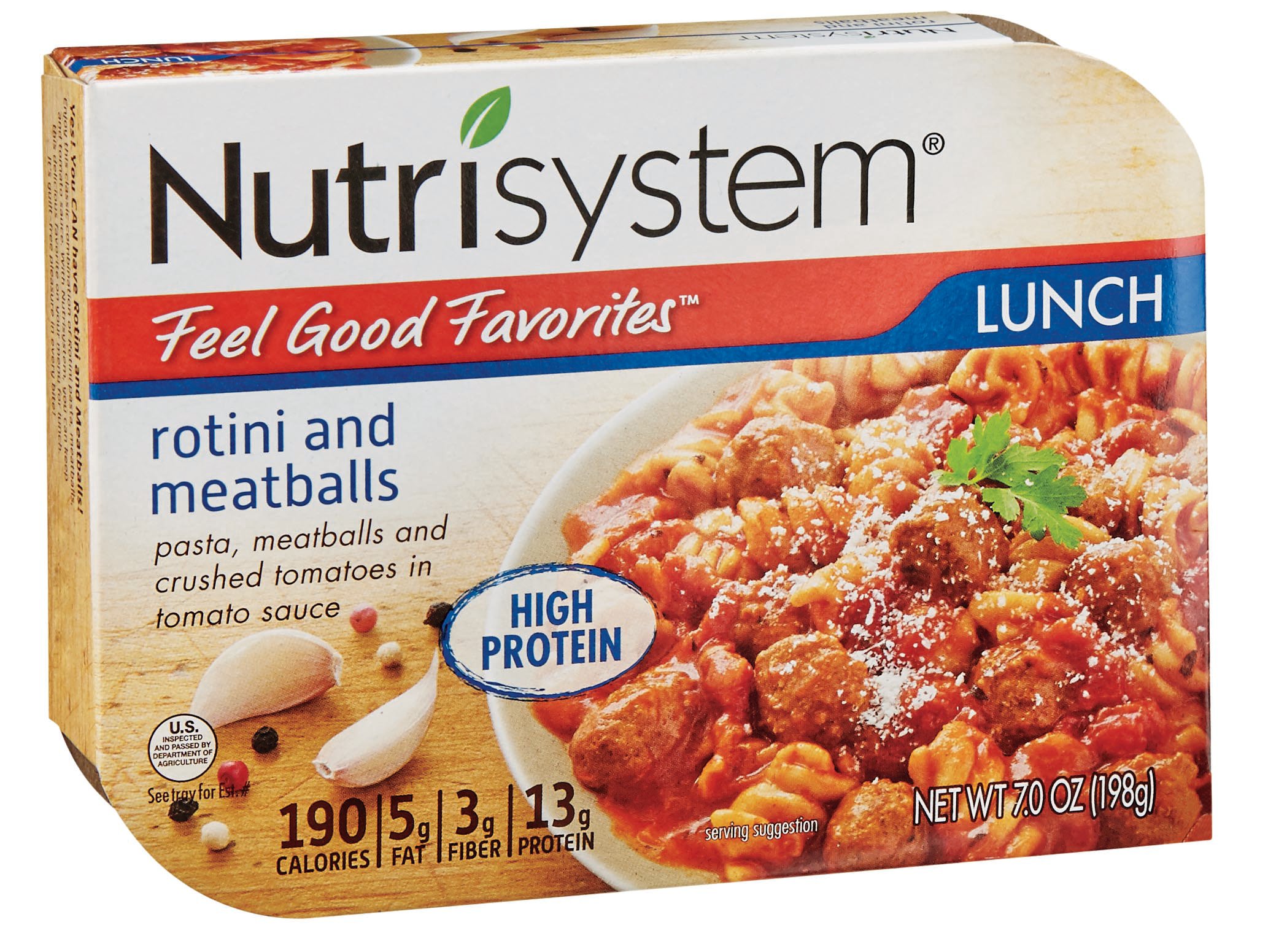 Nutrisystem Rotini & Meatballs Shop Pantry Meals at HEB