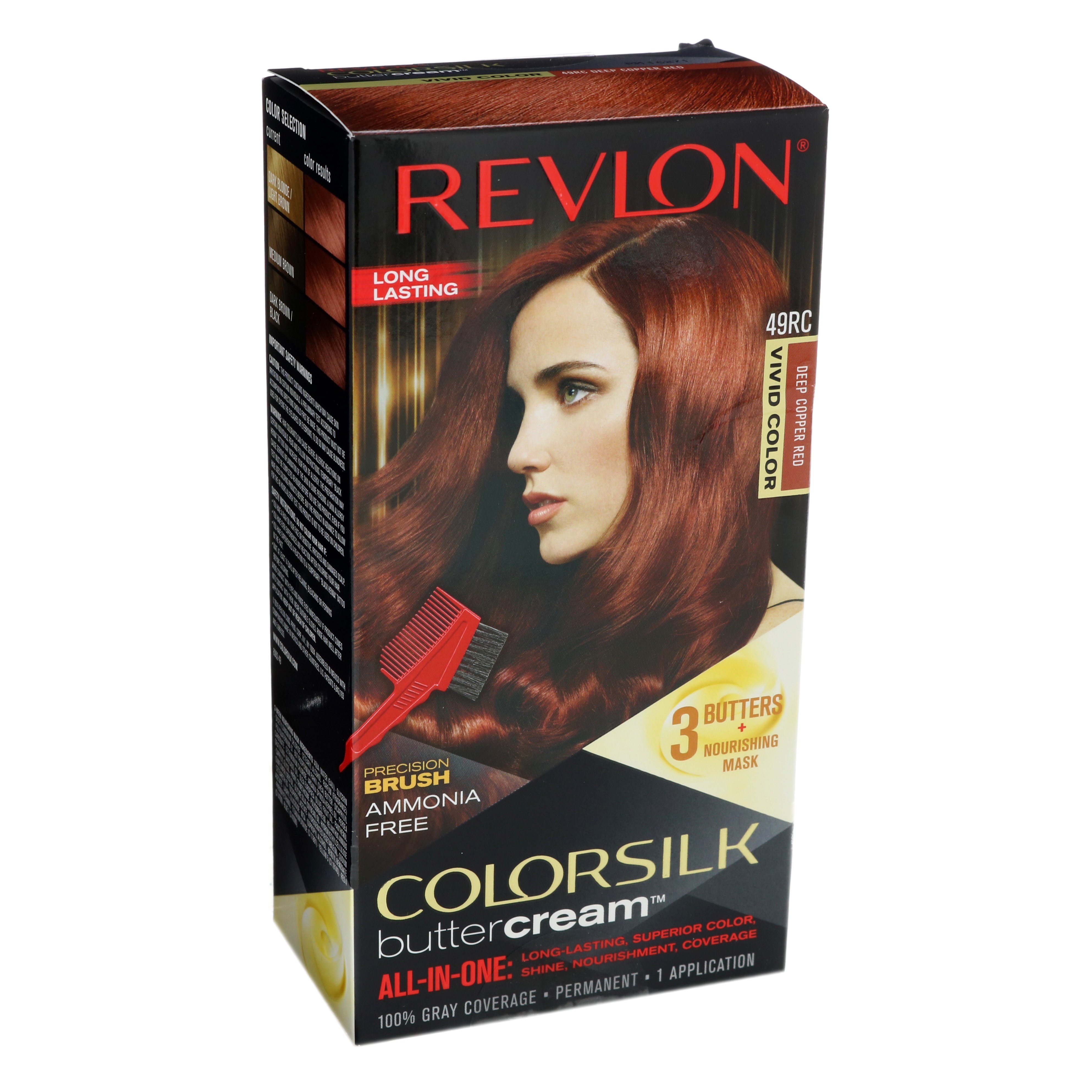 Revlon Colorsilk Buttercream Deep Copper Red 49rc Shop Hair Color At H E B