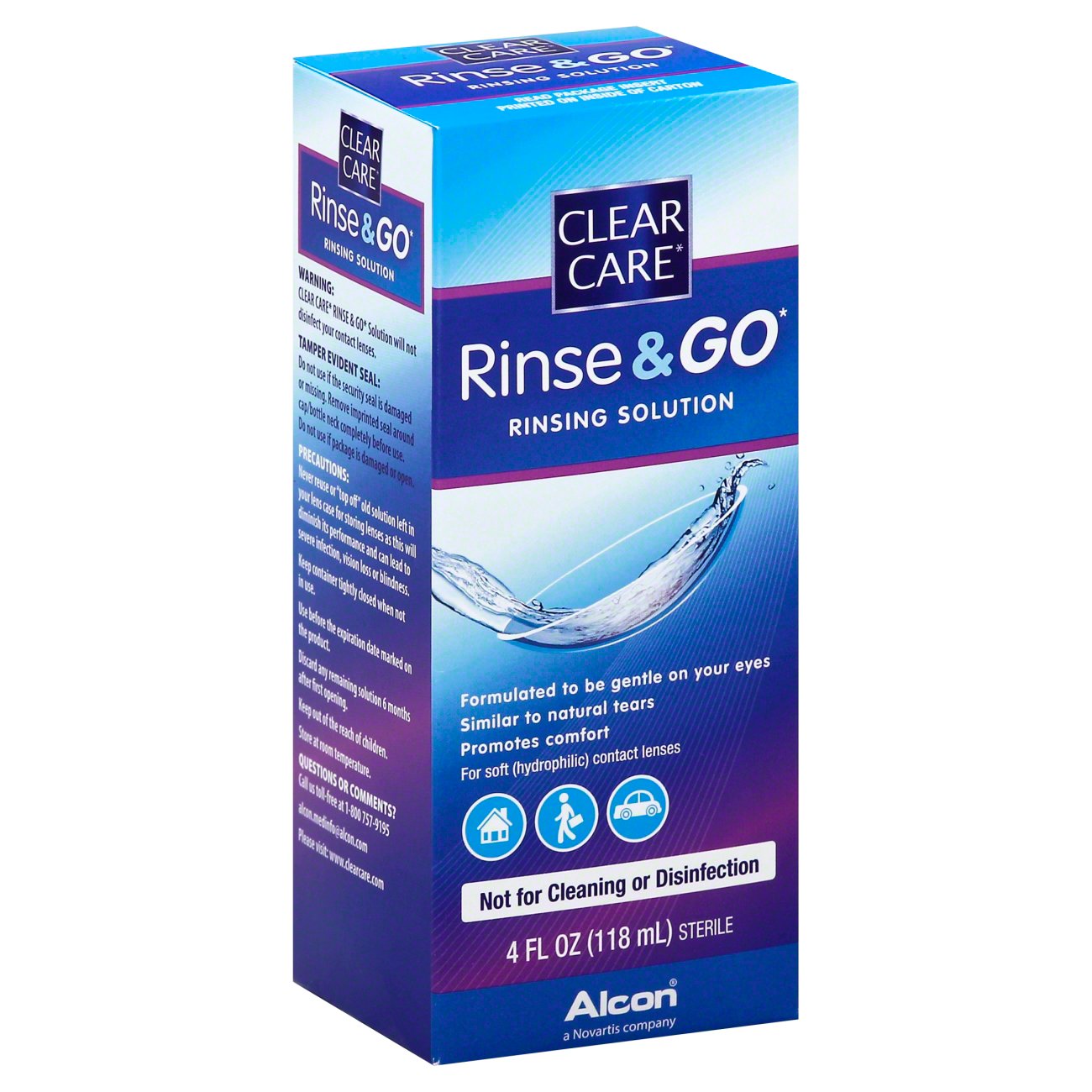 Clear Care Rinse & Go Rinsing Solution Shop Contact lens solution