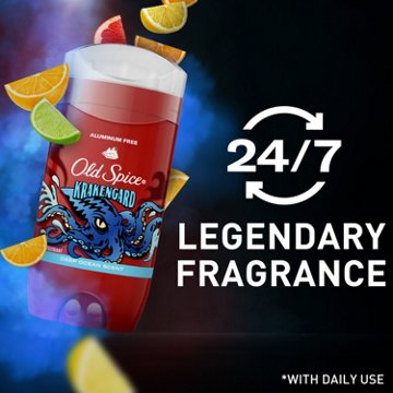 Old Spice Aluminum Free Deodorant for Men, Legendary Fragrance, Krakengard, Deep Ocean Scent